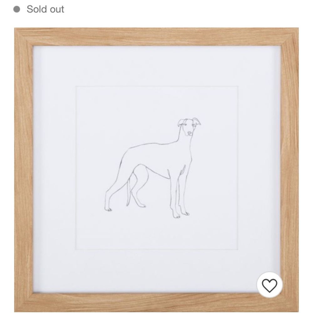 NWT Target Threshold Greyhound wall art